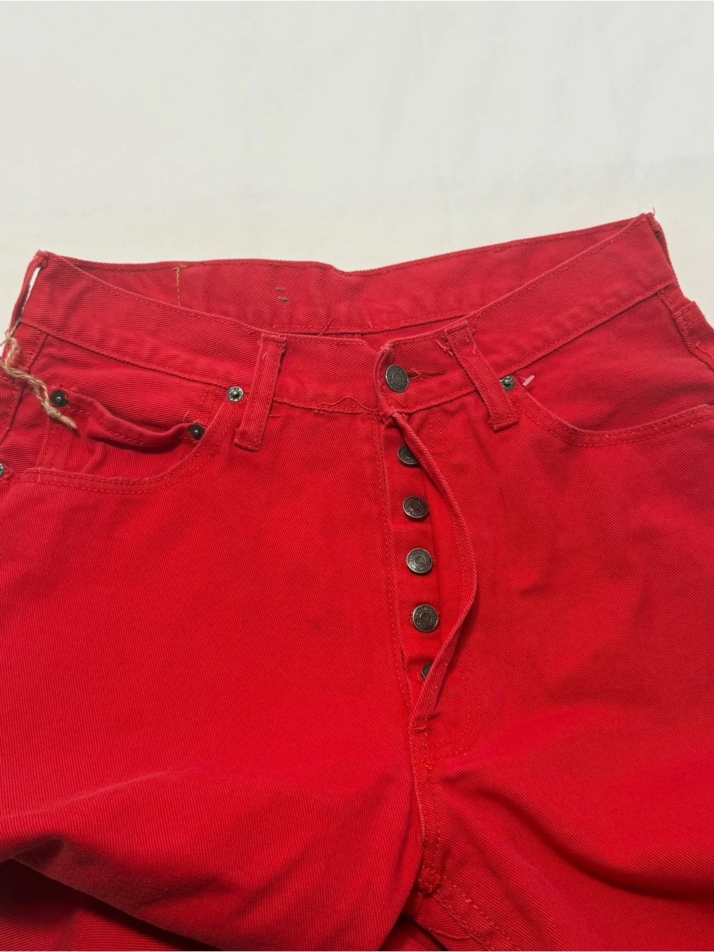 Levi's 501 Men's Bright Red Straight Jeans 34x32